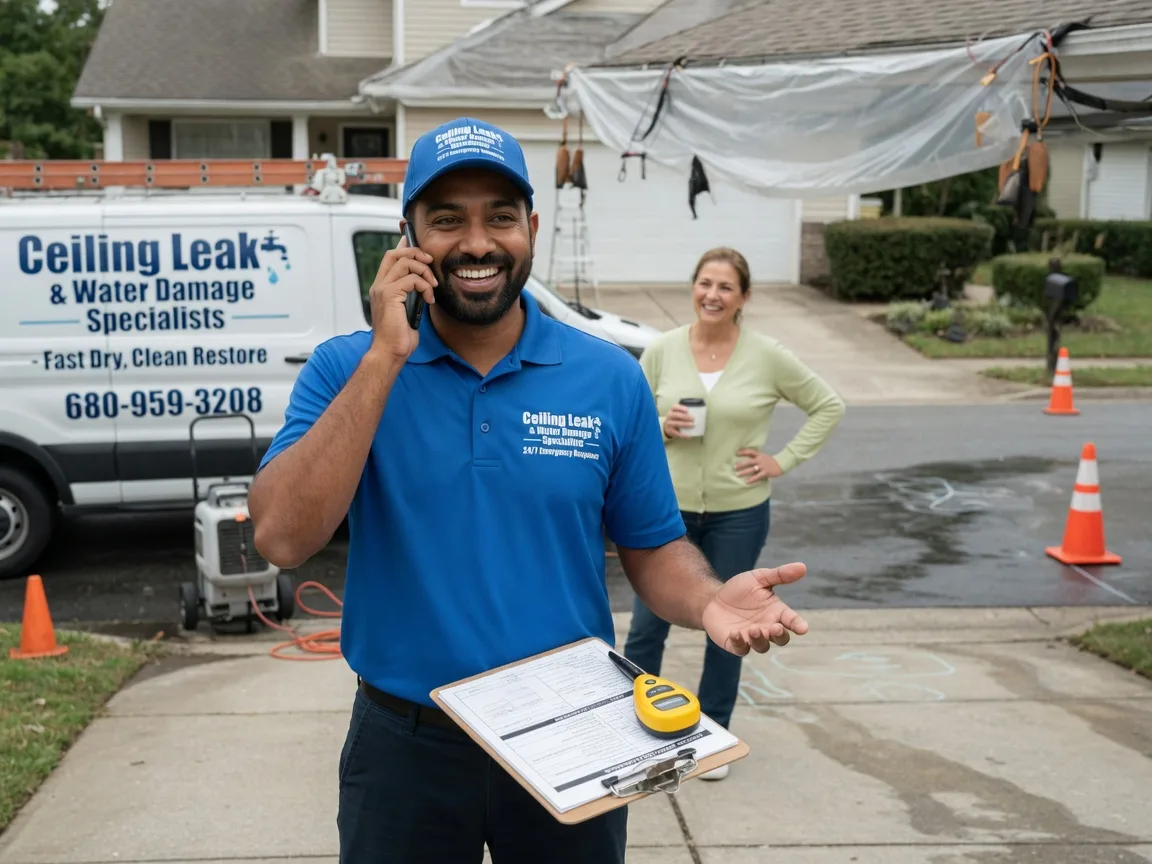 Ceiling Leak Cleanup Huttig, AR FAQs